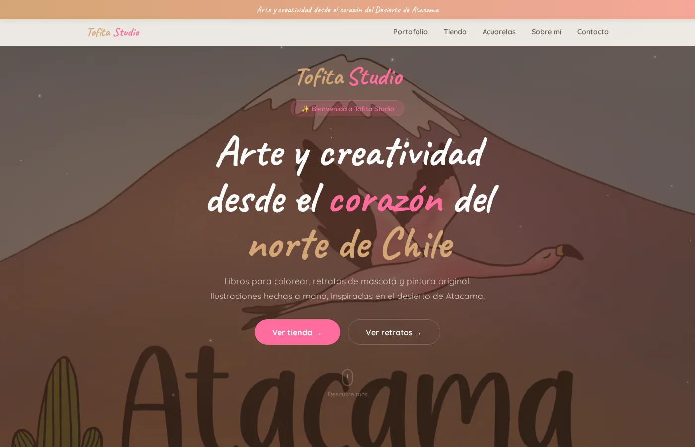 Captura de Tofita Studio